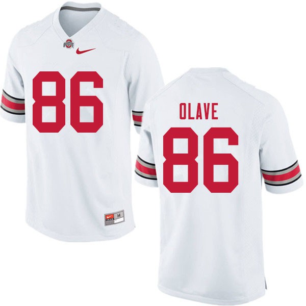 Ohio State Buckeyes #86 Chris Olave Men Stitch Jersey White OSU8849